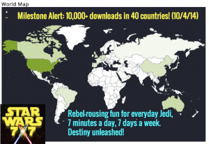 10,000 Downloads in 40 Countries!