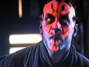 Darth Maul's Bisected Face