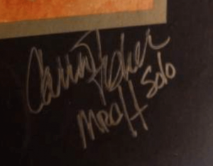 Carrie-Fisher-Autograph-Mrs-H-Solo